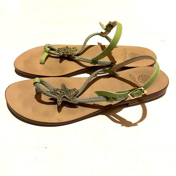 Altariva Starfish Made in Italy Leather Sandals Women\'s EU 40 US 8
